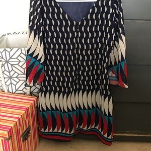 Boutique Navy dress with flow sleeves